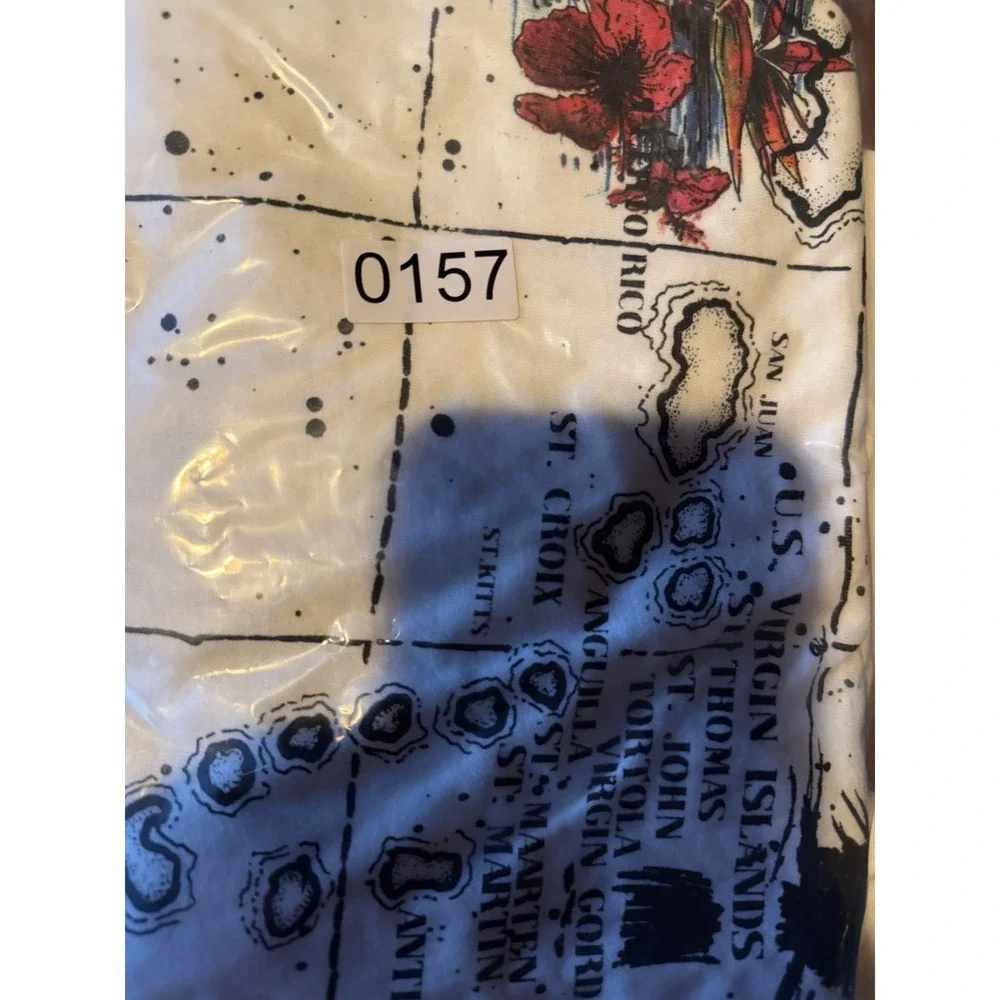 Vintage 90s Single Stitch Stanley Michaels AOP Carribean Art Tee T Shirt X-LARGE